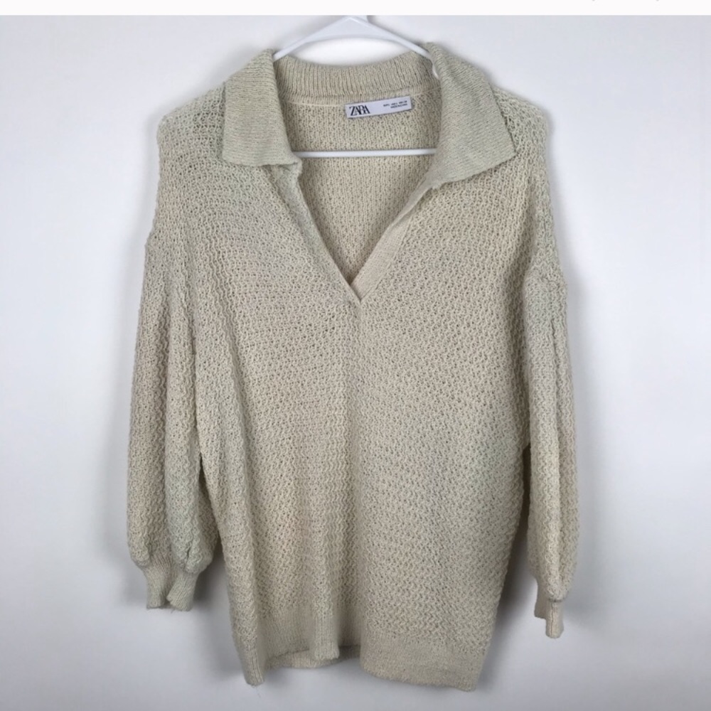 Zara Collar Open Neck Sweater